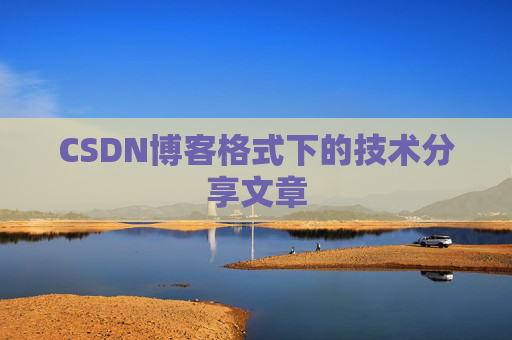 CSDN博客格式下的技术分享文章